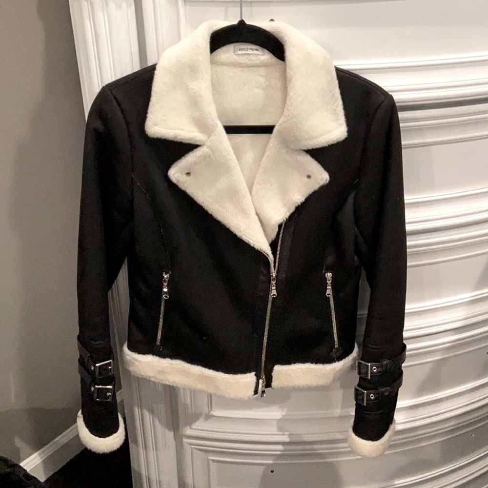 Guild Prime Shearling Moto Jacket - image 1